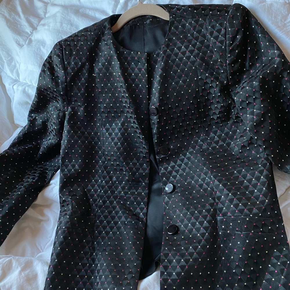 Vintage Black Blazer/Button up Jacket